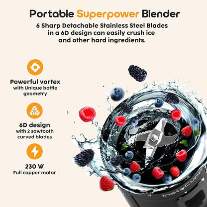 Portable USB Rechargeable Mini Juicer Blender