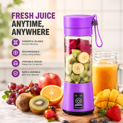 Portable USB Rechargeable Mini Juicer Blender