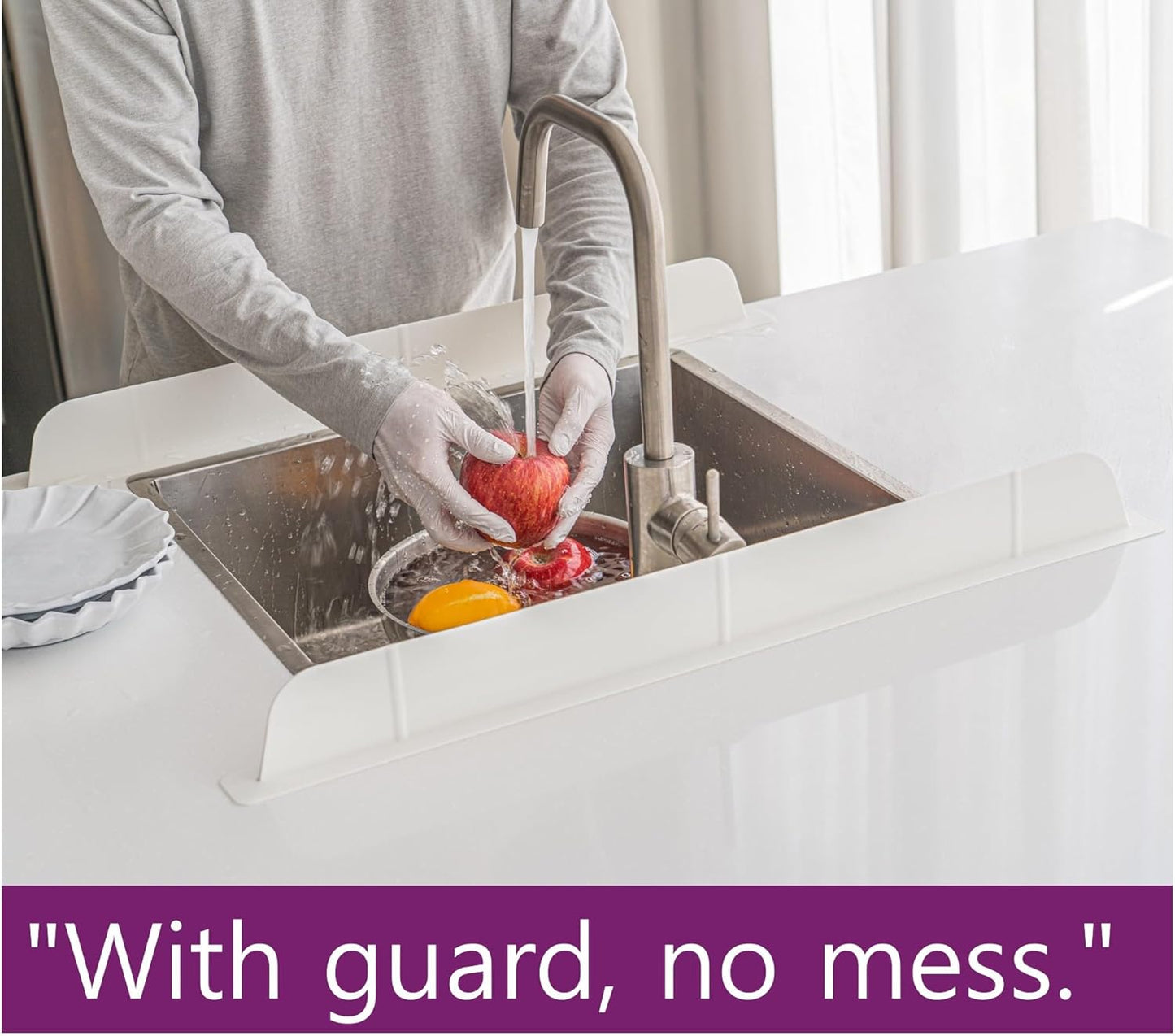 Kitchen Sink Splash Guard – Extra Water Protection - Buy 1 Get 1 FREE