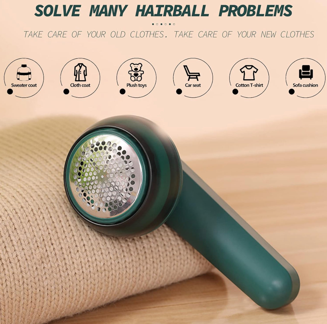 Electric Lint Remover & Fabric Shaver (Rechargeable)