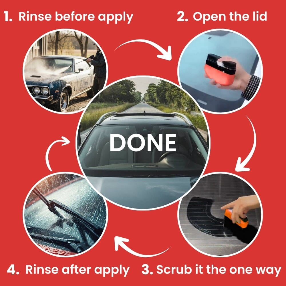 Instant Clear Car Glass Cleaner 2.0 (Buy 1 Get 1 FREE 🔥 Summer Sale )