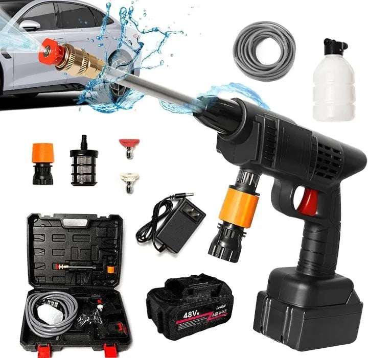 Portable High-Pressure Washer Gun